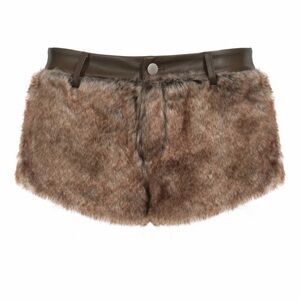The Kript BIANCA FUR SHORTS